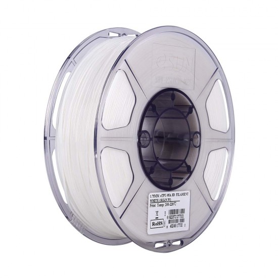 eSun eTPU-95A Filament 1.75mm White (1Kg)