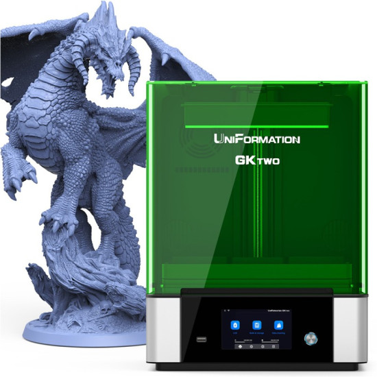 UniFormation GKtwo 10.3'' 8K LCD Resin 3D Printer, 228mm(L)x128mm(W)x245mm(H)